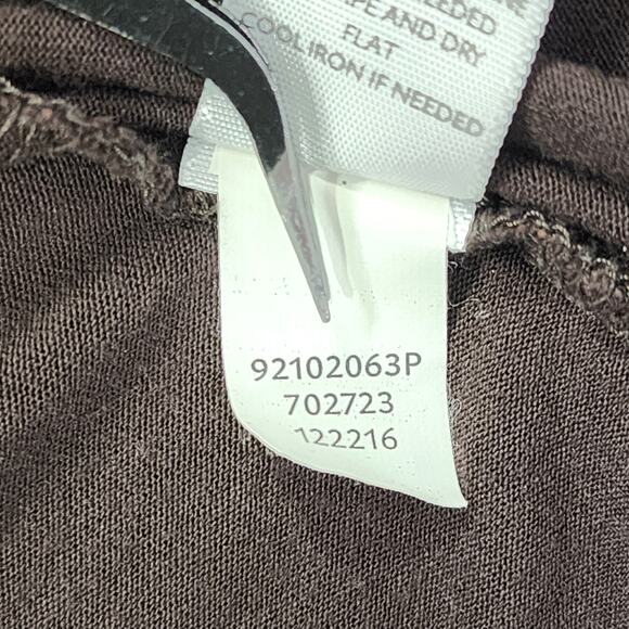 J.Jill Sweater Womens L PETITE Brown Stretch Long Sleeve Drape Front Cardigan - Picture 6 of 9